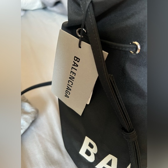 Balenciaga Wheel Small Drawstring Bucket Bag - Picture 5 of 7